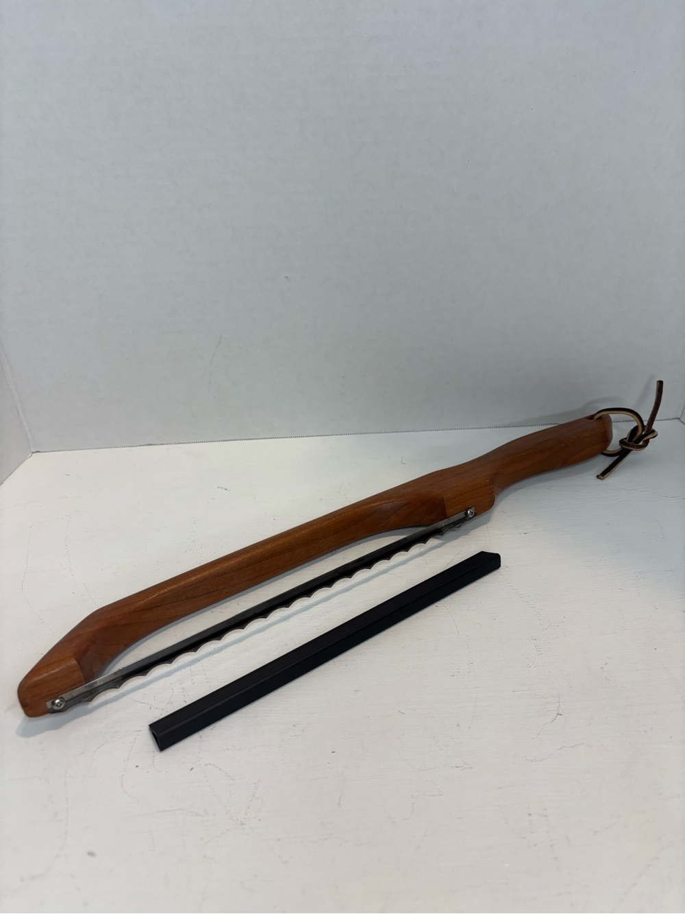 Wooden Appalachian Bread Bow Knife handcrafted by Robert Linn